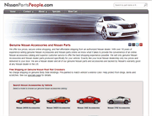 Tablet Screenshot of nissanpartspeople.com